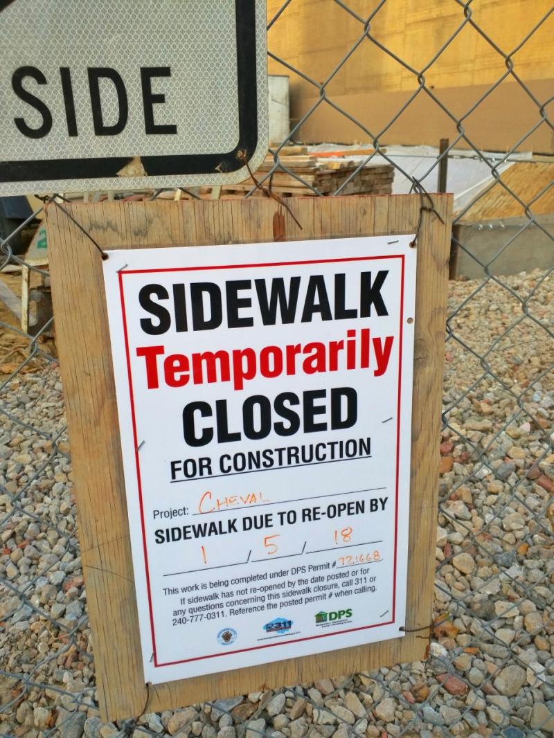 Sidewalk Closed